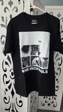 Nine Inch Nails NIN Band T Shirt Large Black NWT Industrial Goth Grunge Rock Tee